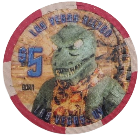 Las Vegas Hilton Casino Las Vegas Nevada $5 Chip Star Trek Gorn 2005