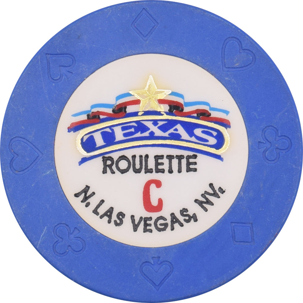 Texas Gambling Hall Casino N. Las Vegas Nevada Roulette C Blue Chip 1995
