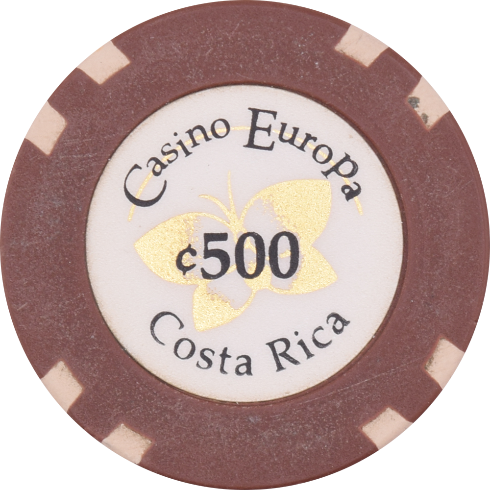 Casino Europa San Jose Costa Rica ¢500 Chip
