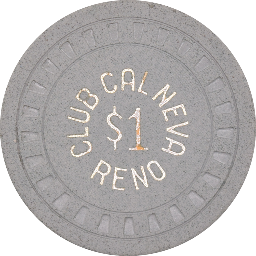 Club Cal-Neva Casino Reno Nevada $1 Chip 1950