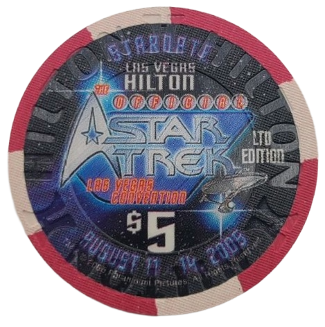 Las Vegas Hilton Casino Las Vegas Nevada $5 Chip Borg Queen 2005