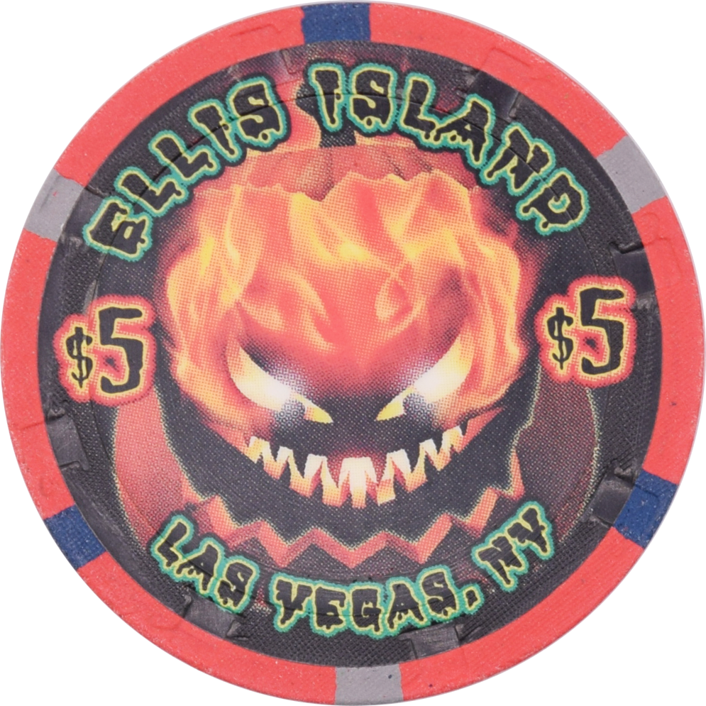 Ellis Island Casino Las Vegas Nevada $5 Halloween Chip 2012