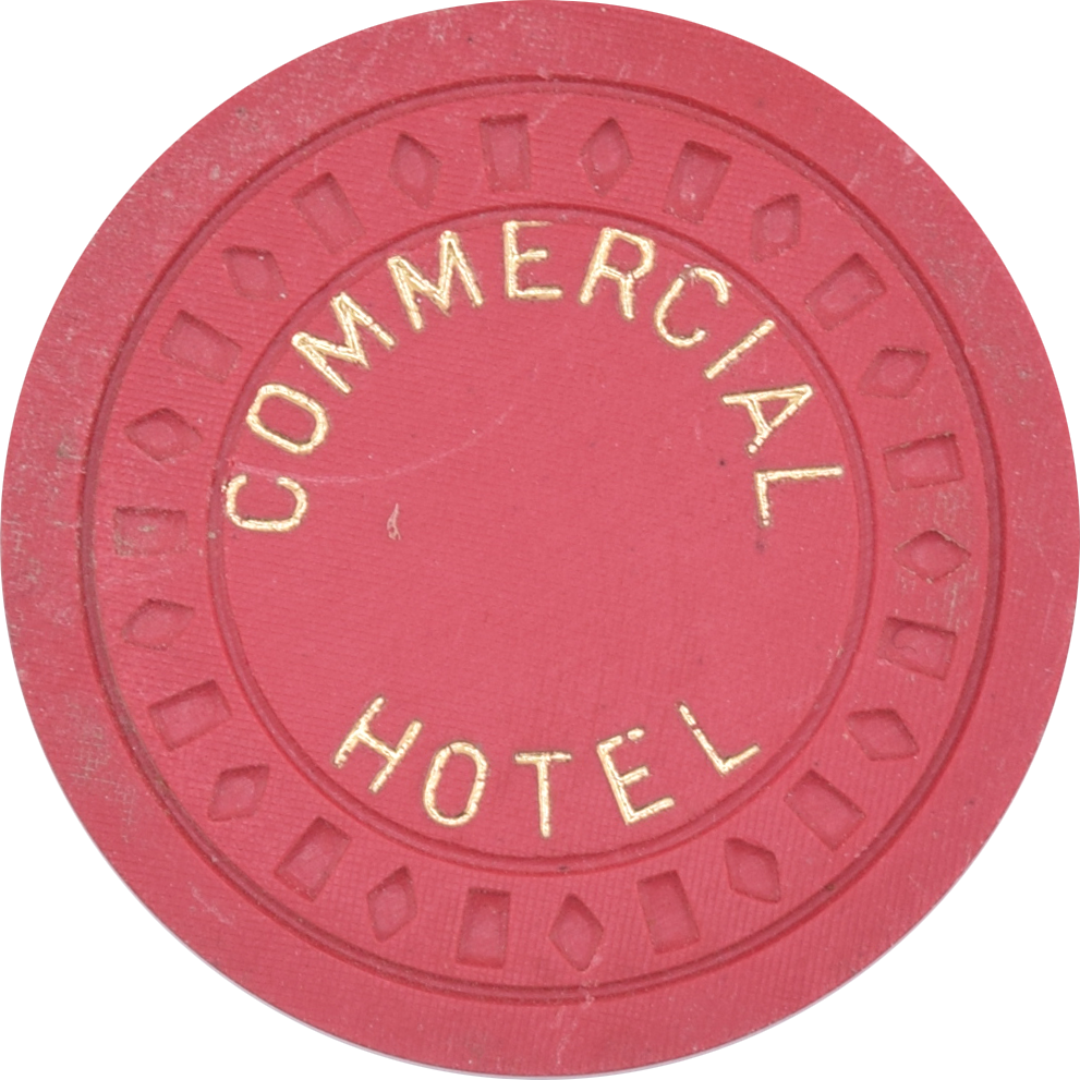 Commercial Hotel Casino Battle Mountain Nevada $5 Chip 1955