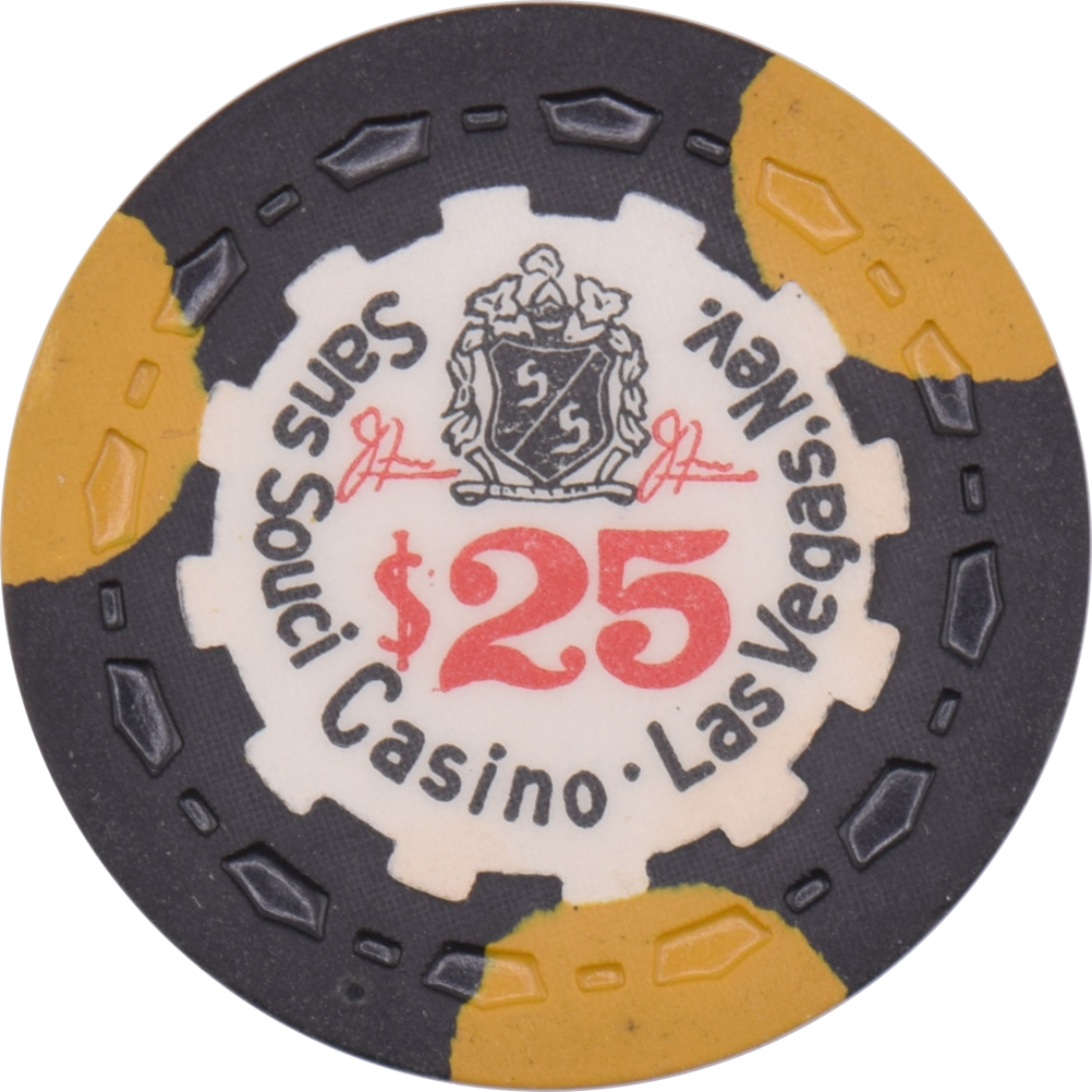 Sans Souci Casino Las Vegas Nevada $25 Chip 1957