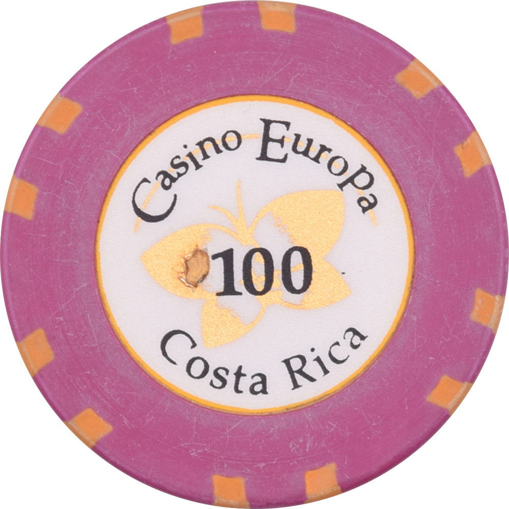Casino Europa San Jose Costa Rica ¢100 Chip