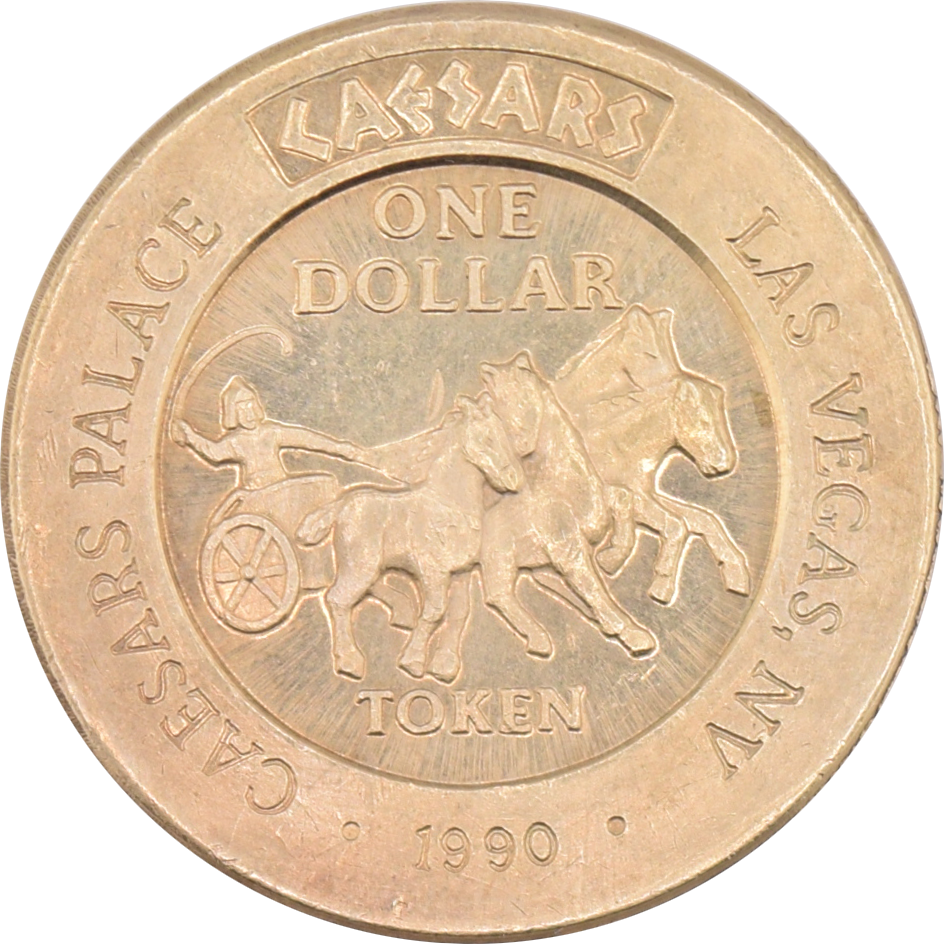 Caesars Palace Casino Las Vegas Nevada $1 Token 1990