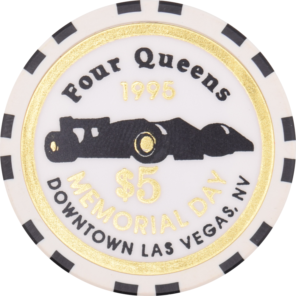 Four Queens Casino Las Vegas Nevada $5 Memorial Day Chip 1995
