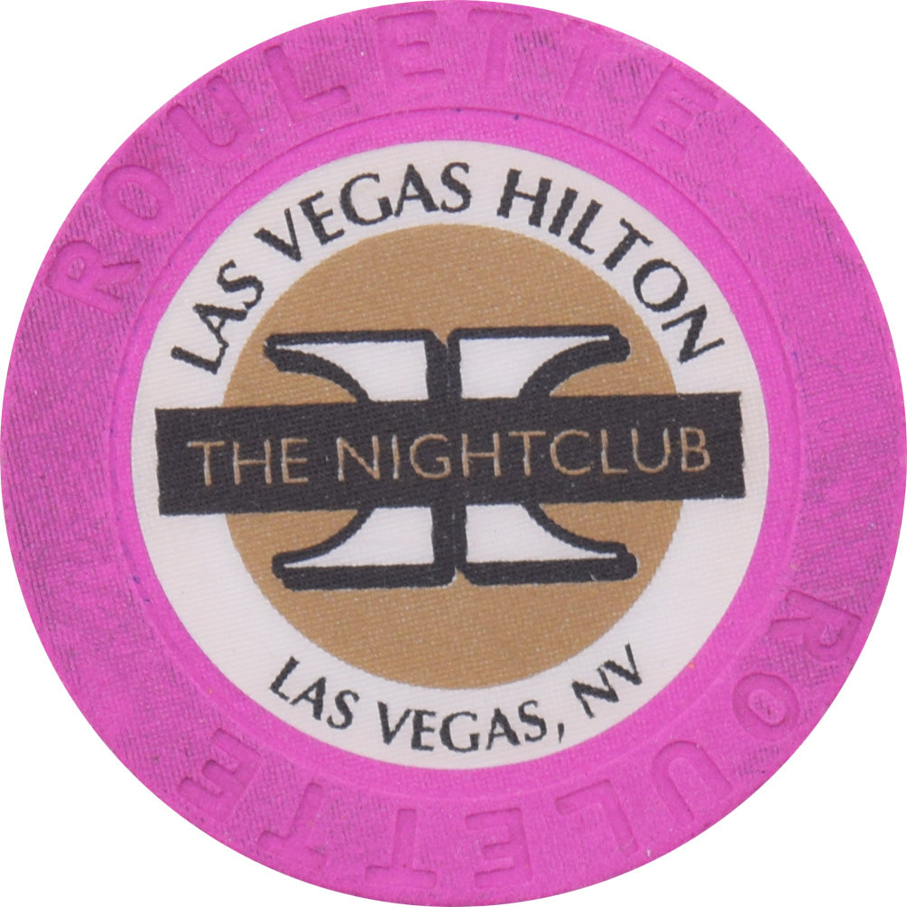 Las Vegas Hilton Casino Las Vegas Nevada Lavender Roulette  The Night Club Chip 1998