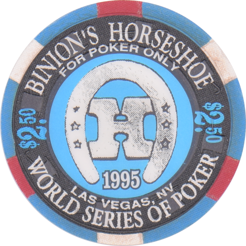 Horseshoe Club (Binion's) Casino Las Vegas Nevada $2.50 Russ Hamilton Chip 1994