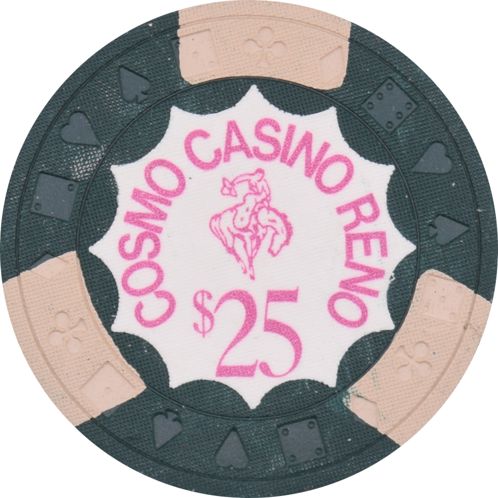 Cosmo Club Casino Reno Nevada $25 Chip 1973