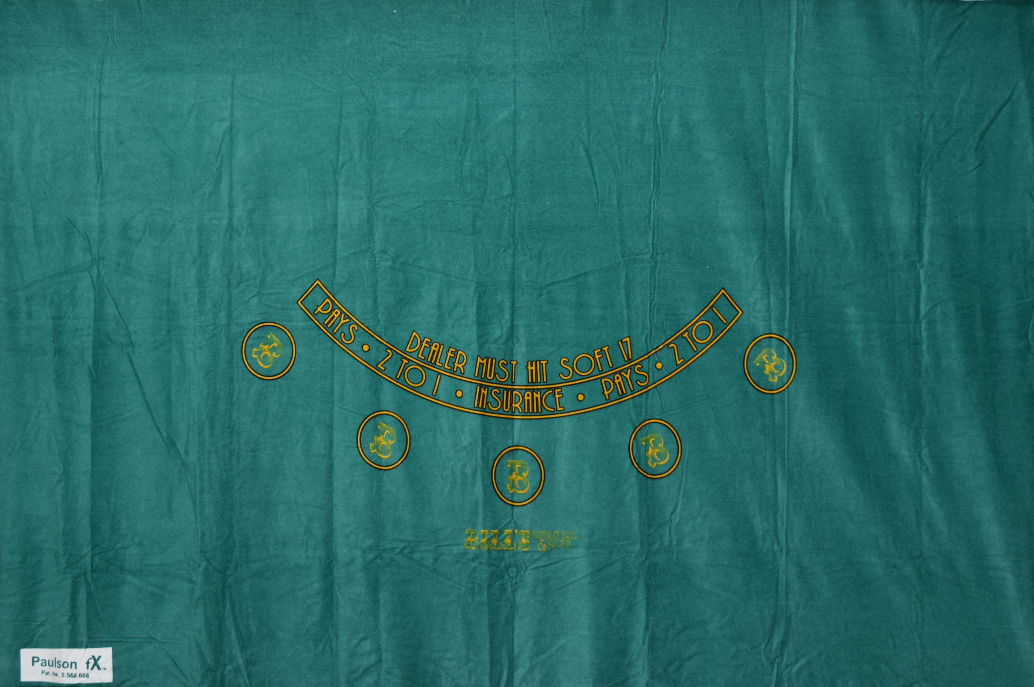 Bill's Gambling Saloon Las Vegas Nevada New Green Layout