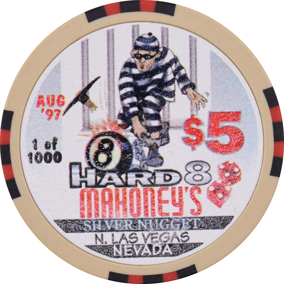 Mahoney's Silver Nugget Casino N. Las Vegas Nevada $5 Hard 8 Chip 1997
