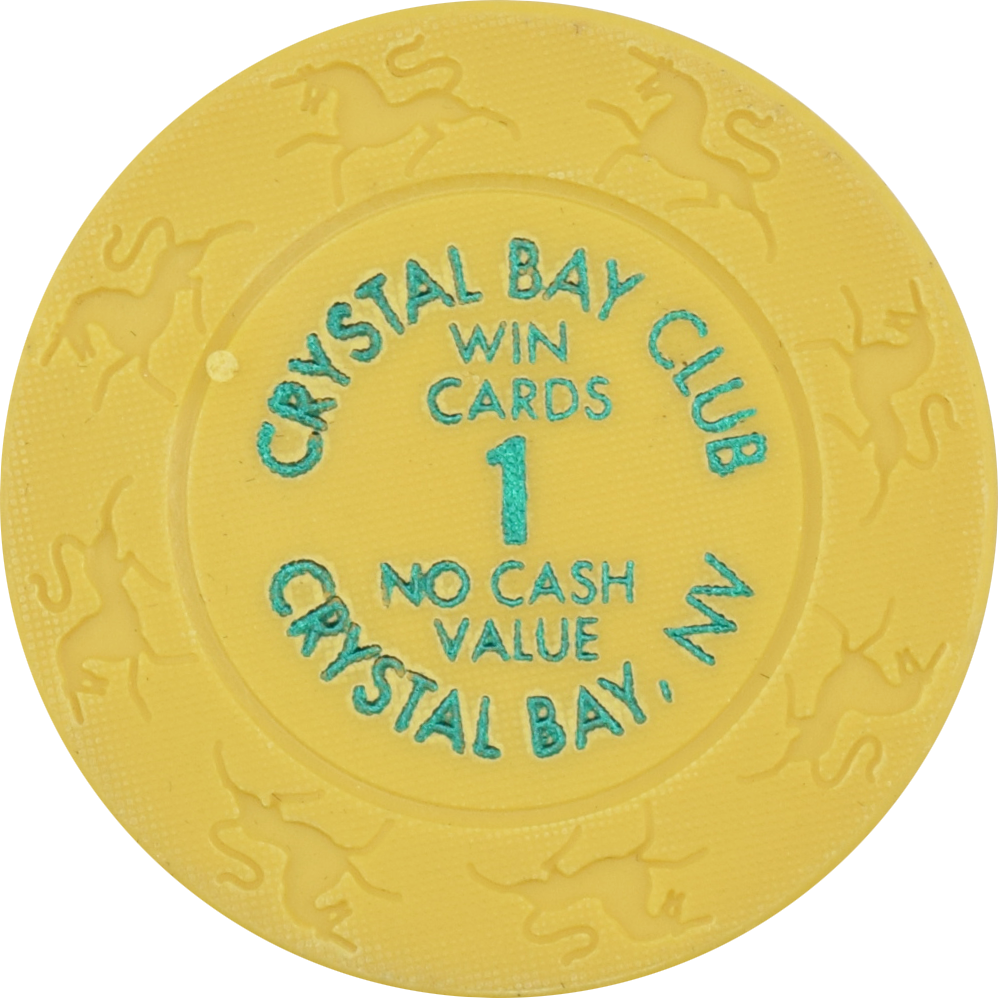 Crystal Bay Casino Crystal Bay Nevada Win Cards 1 NCV Chip 1999