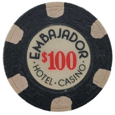 El Embajador Casino Santo Domingo Dominican Republic $100 Chip