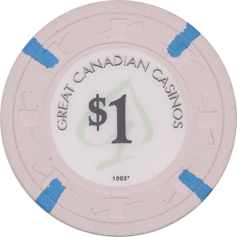 Great Canadian (Casinos) Gaming Corp. $1 H&C Chip 1002