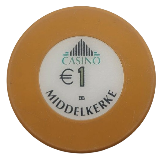 Casino Middelkerke Belgium €1 Chip Bourgogne Grasset