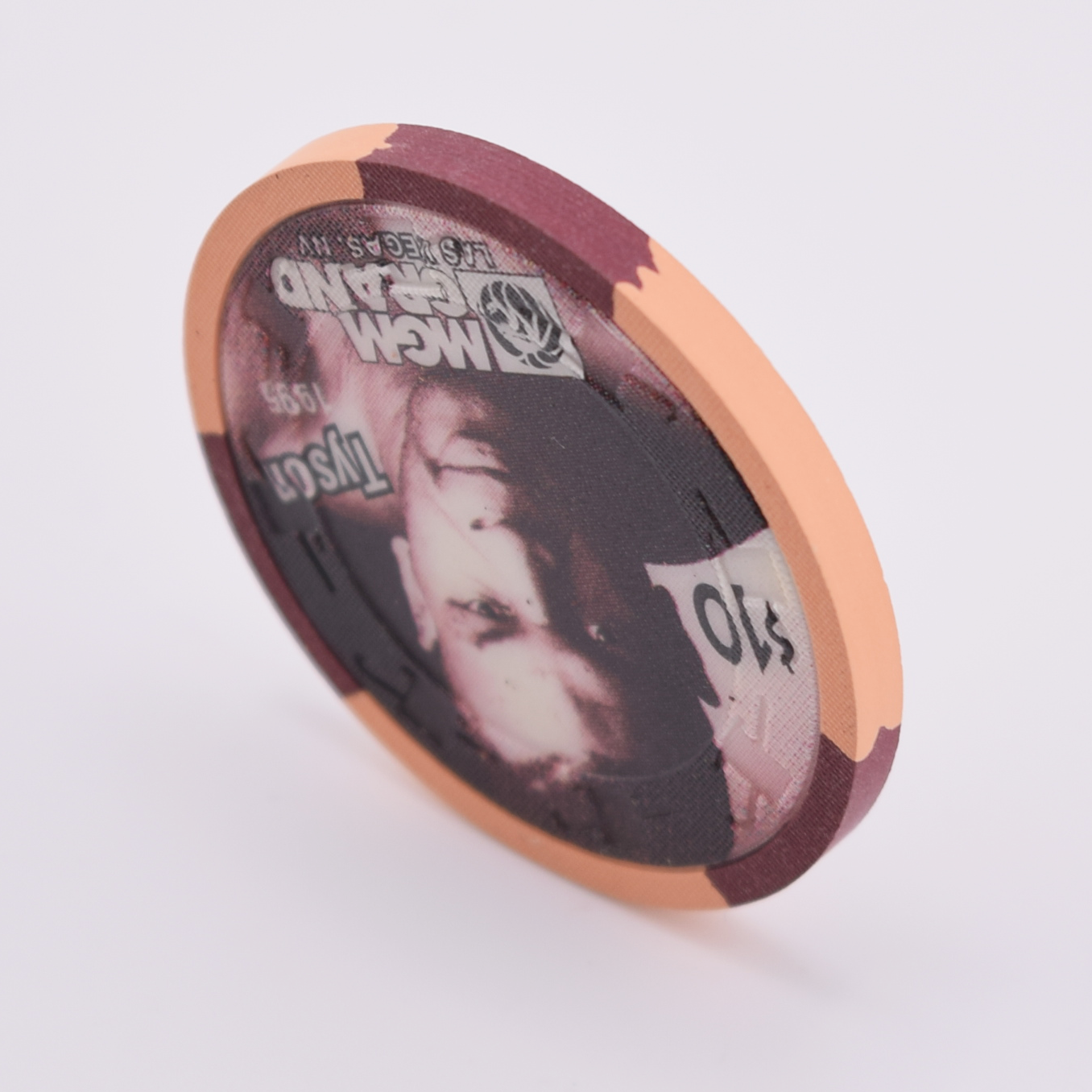MGM Grand Casino Las Vegas $10 Chip Mike Tyson 1995 Prototype