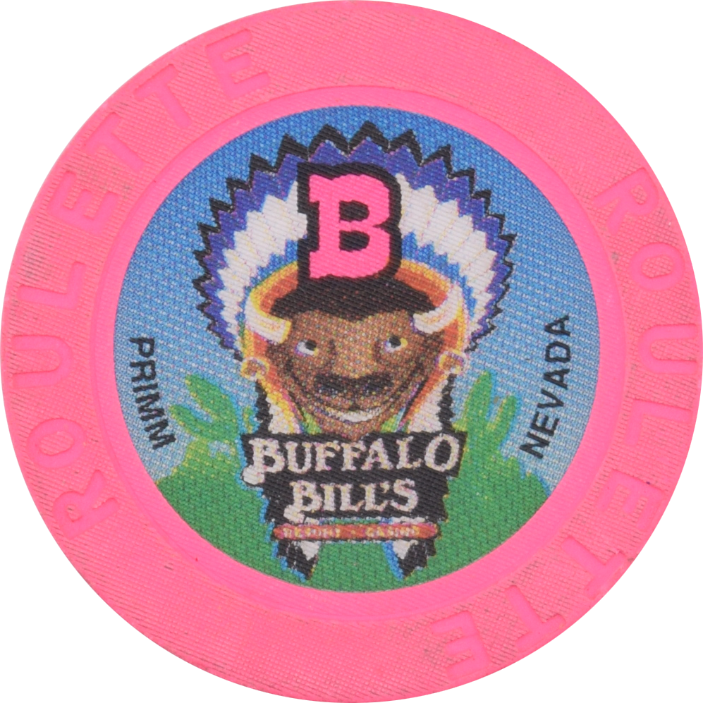 Buffalo Bill's Casino Primm Nevada Pink Roulette B Chip 1998