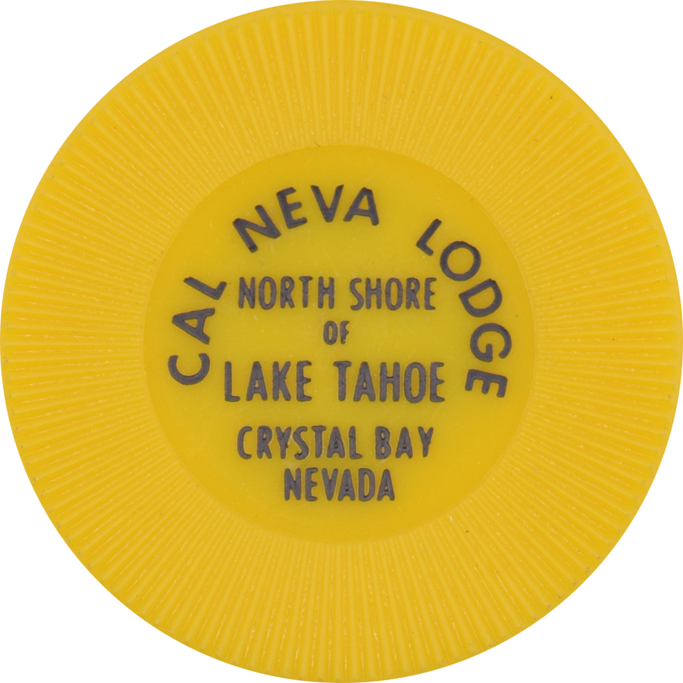 Cal-Neva Lodge Casino Lake Tahoe Nevada Good Luck Yellow Chip