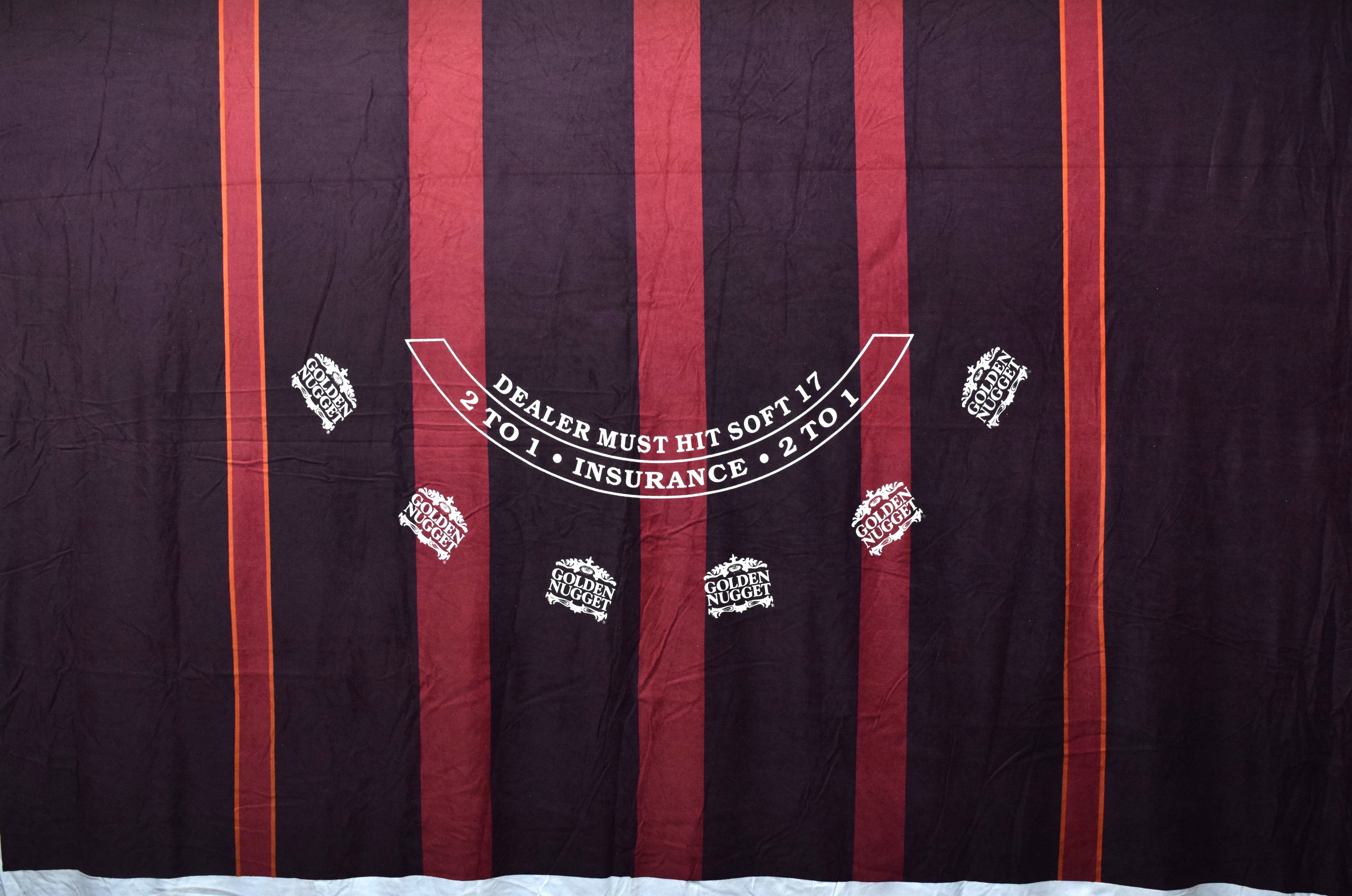 Golden Nugget Casino Las Vegas Nevada Maroon New Blackjack Layout