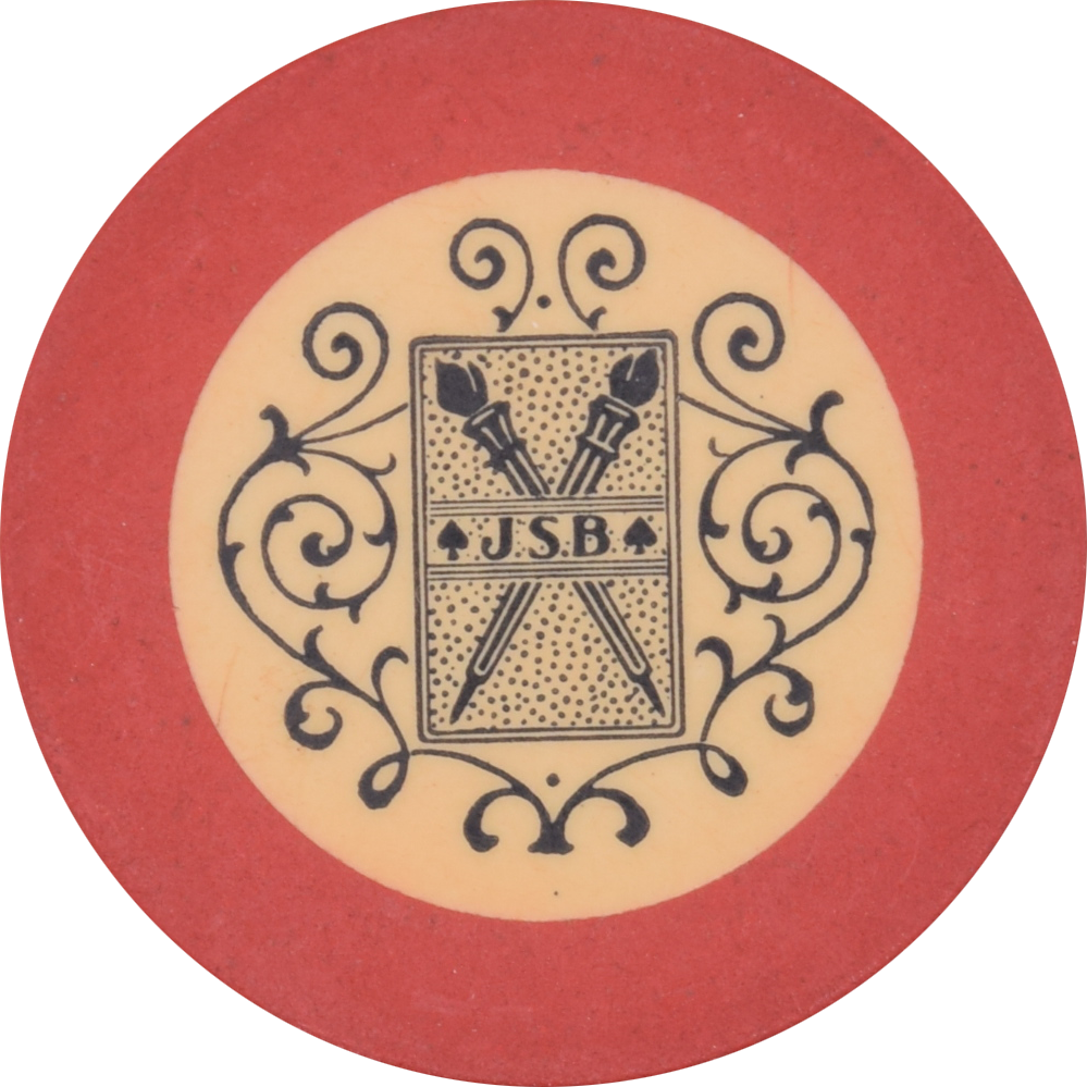 Arrowhead Inn (J.S.B) Illegal Casino Branch Hill Ohio Red C&S Chip