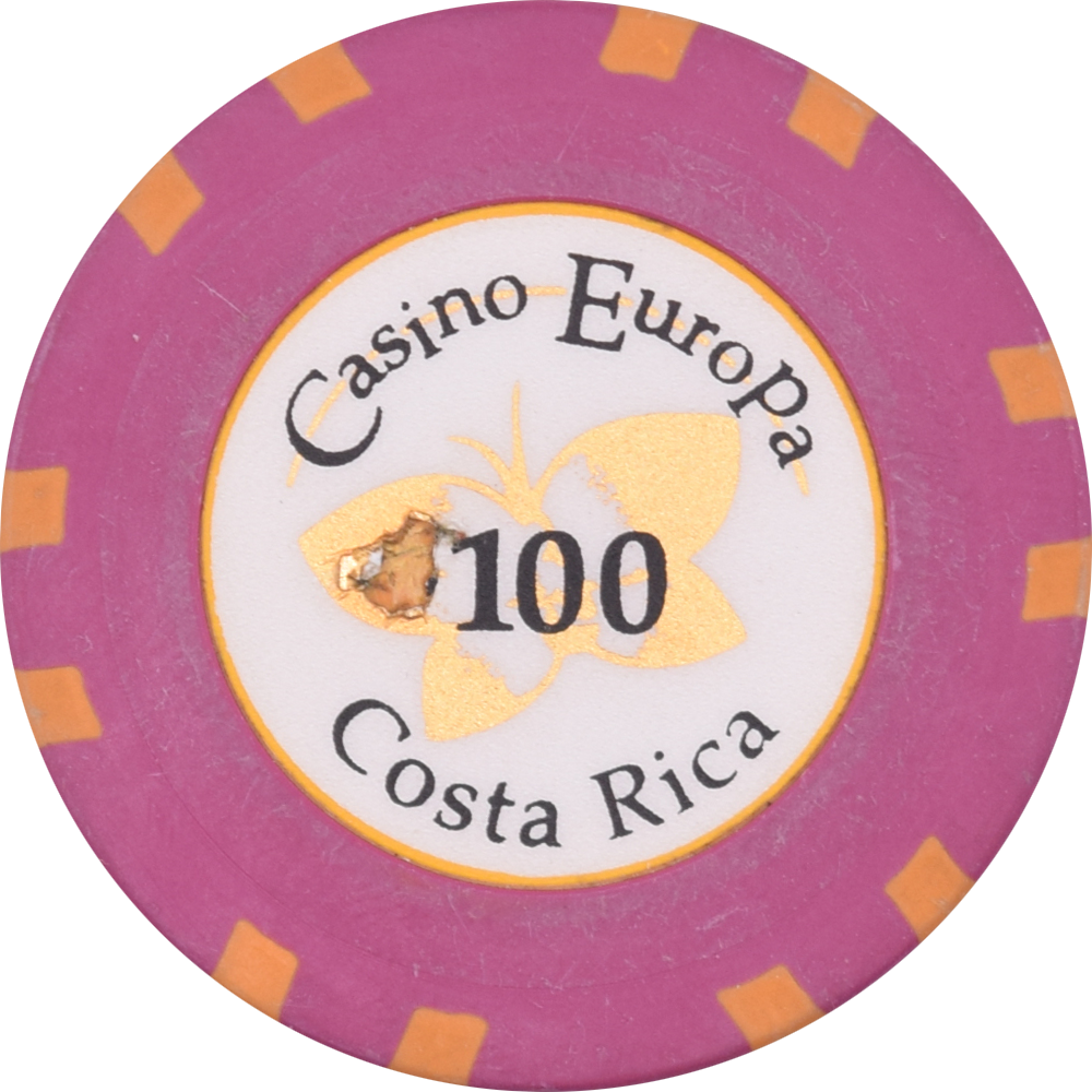 Casino Europa San Jose Costa Rica ¢100 Chip