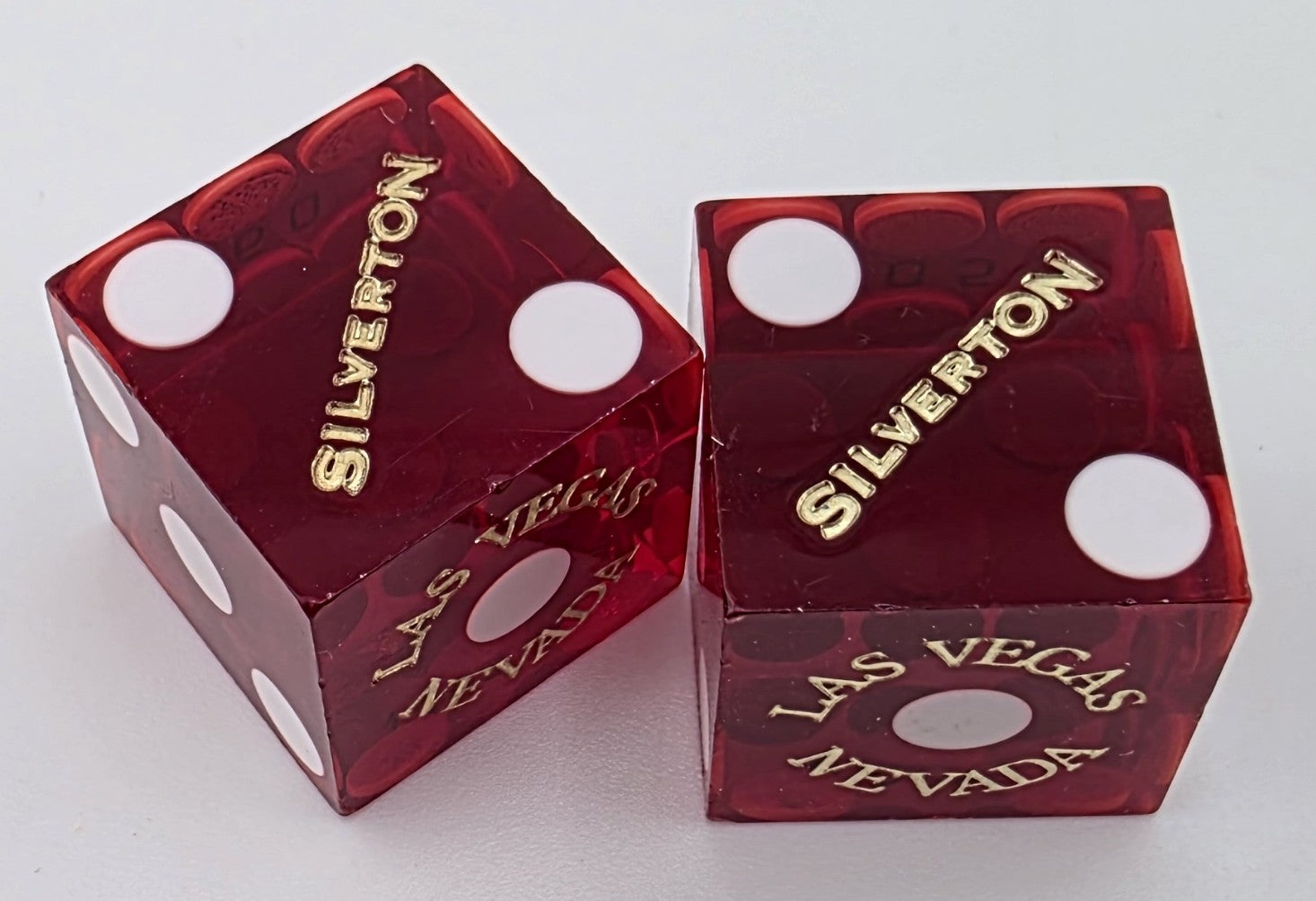 Silverton Casino Las Vegas Used Dice Pair Modern Logo