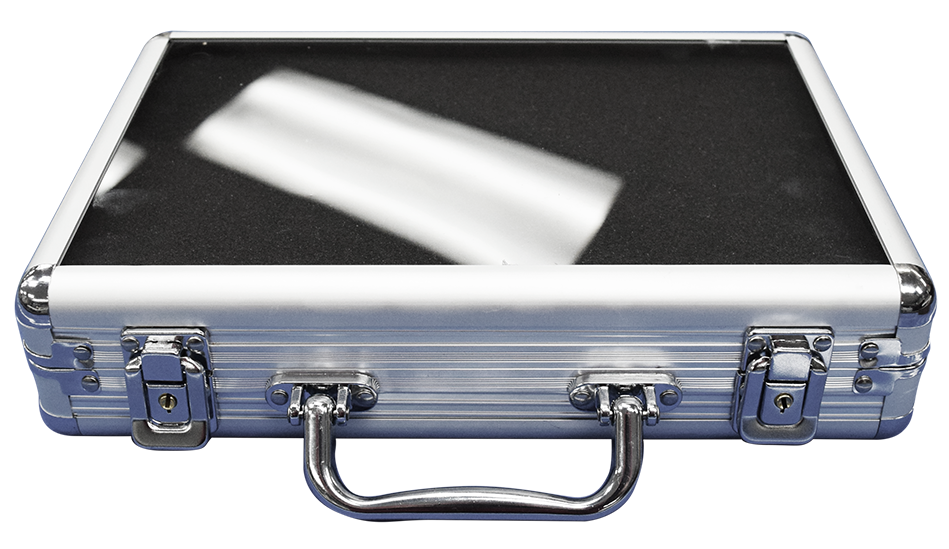 200 Aluminum Chip Case with Clear Acrylic Lid