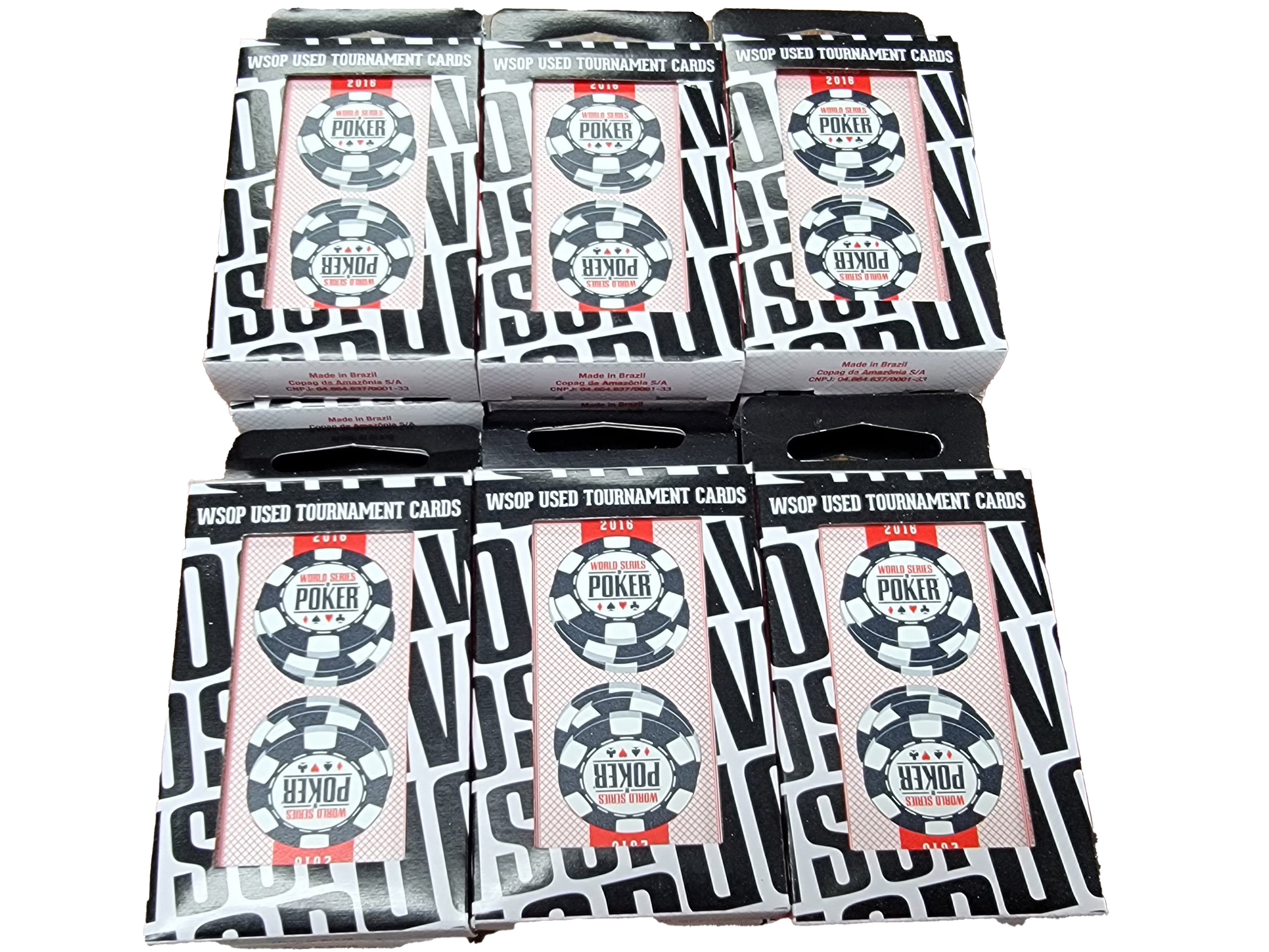 12 Pack WSOP Copag Used Decks 2016