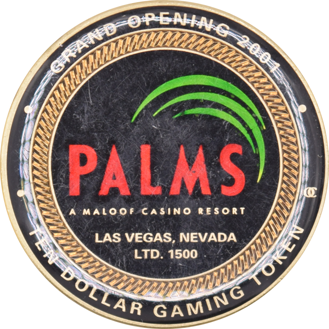 Palms Casino Las Vegas Nevada $10 Grand Opening Token 2001