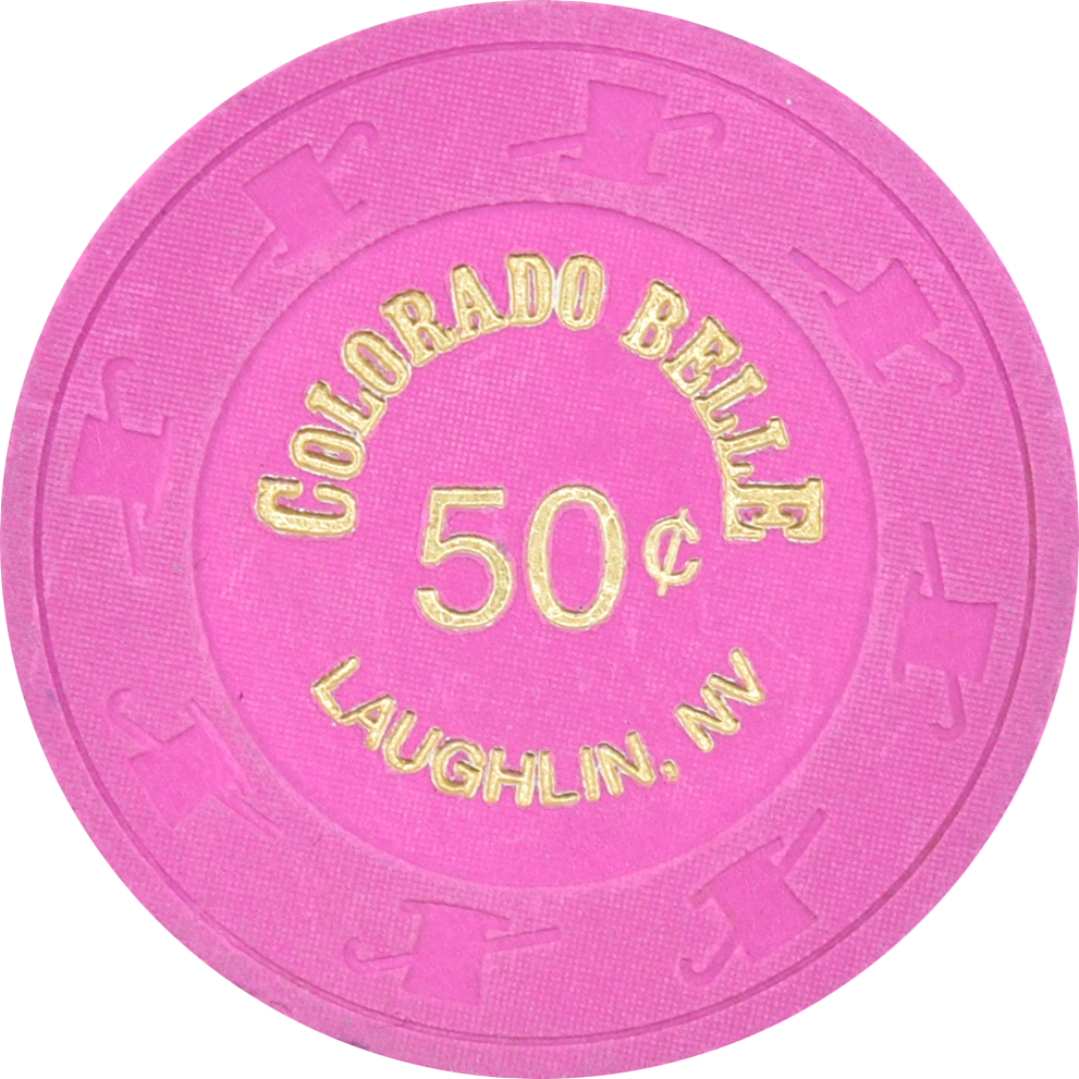 Colorado Belle Casino Laughlin Nevada 50 Cent Chip 1996
