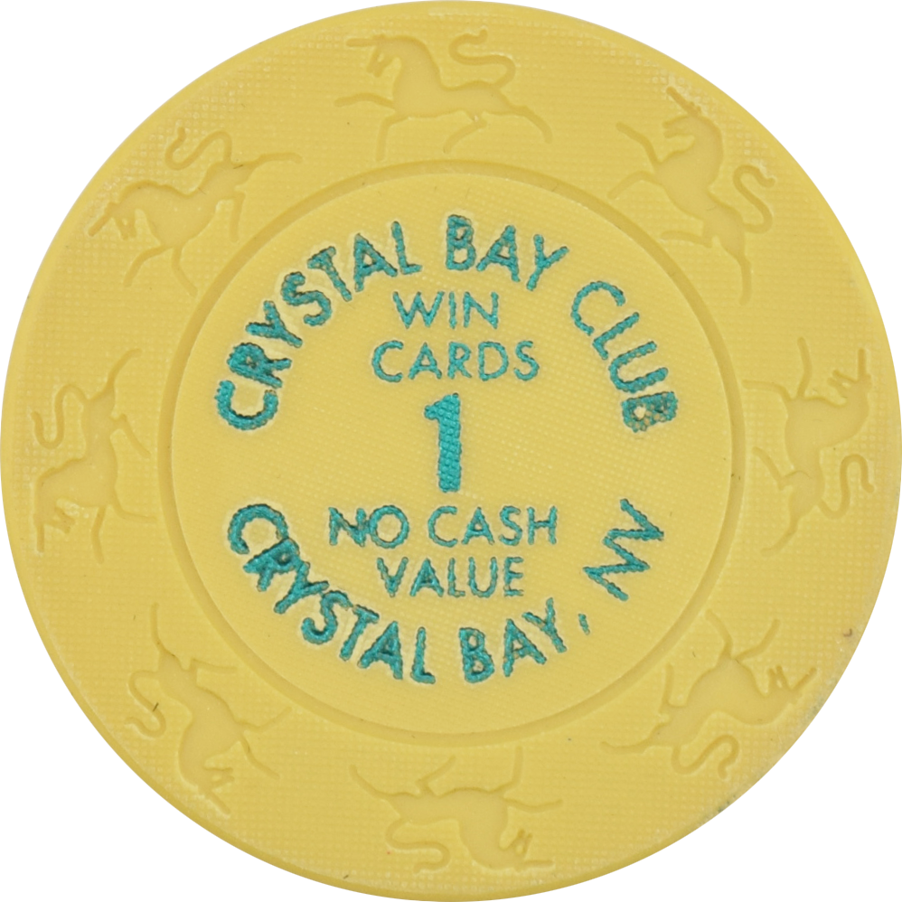 Crystal Bay Casino Crystal Bay Nevada Win Cards 1 NCV Chip 1999