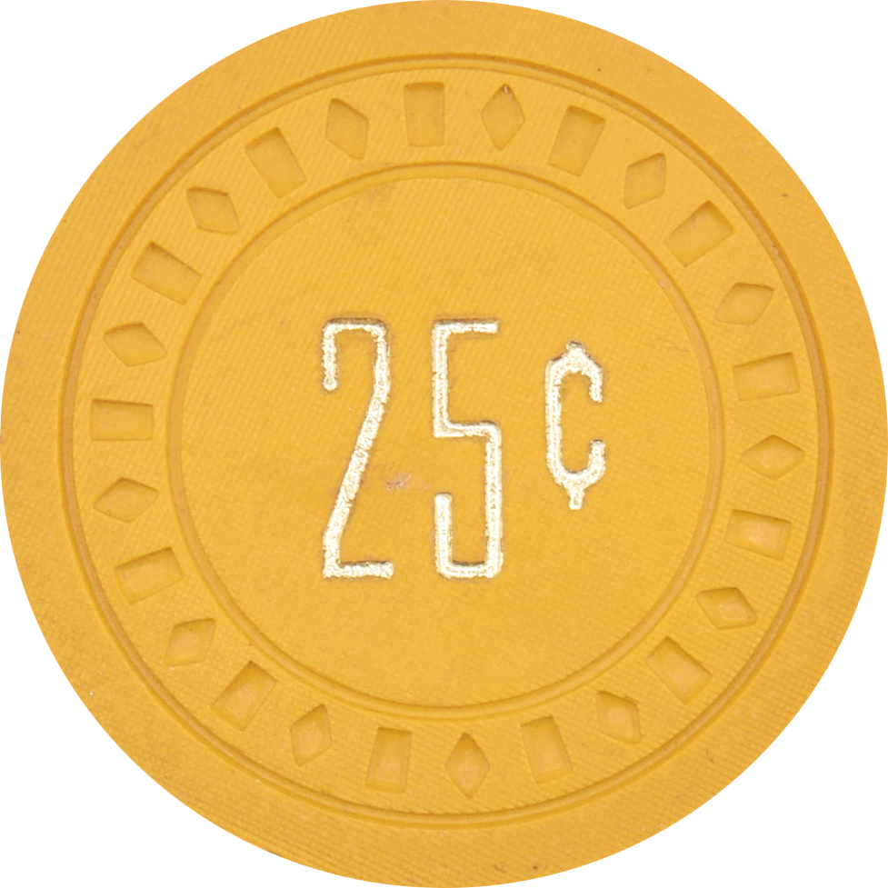 Commercial Hotel Casino Battle Mountain Nevada 25 Cent Chip 1955