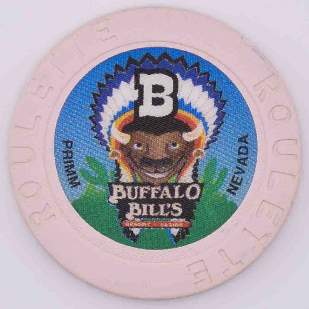Buffalo Bill's Casino Primm Nevada Grey Roulette B Chip 1998