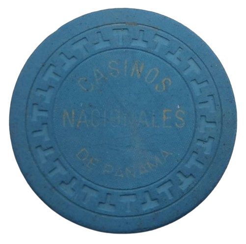 Casino Nacionales de Panama Blue Casino Chip T's Mold