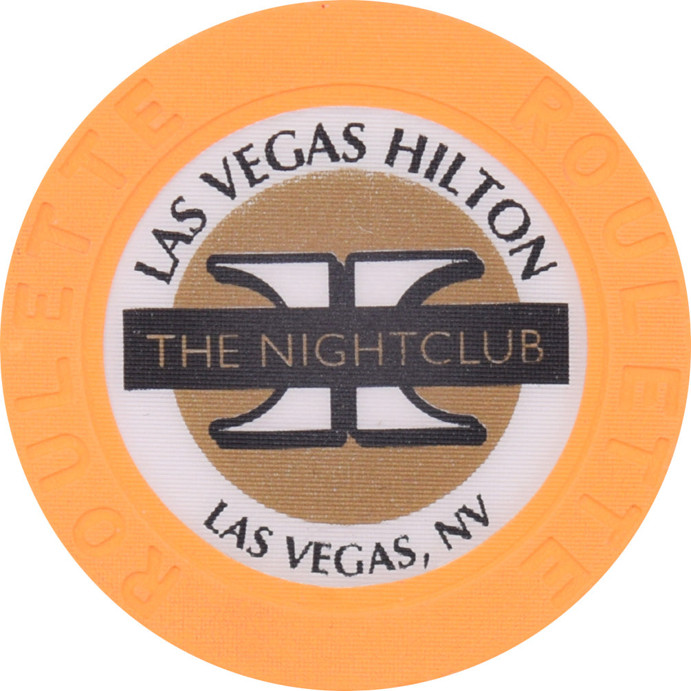 Las Vegas Hilton Casino Las Vegas Nevada Arc Yellow Roulette The Night Club Chip 1998