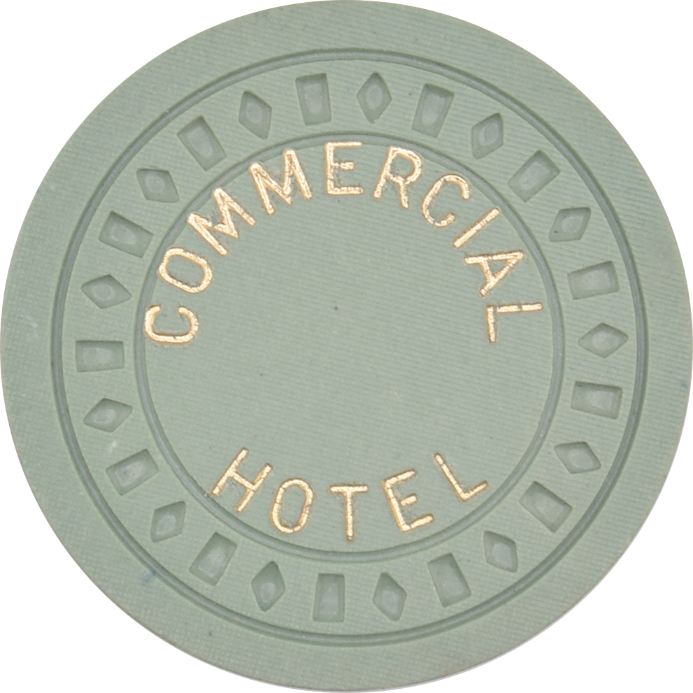 Commercial Hotel Casino Battle Mountain Nevada 50 Cent Chip 1955