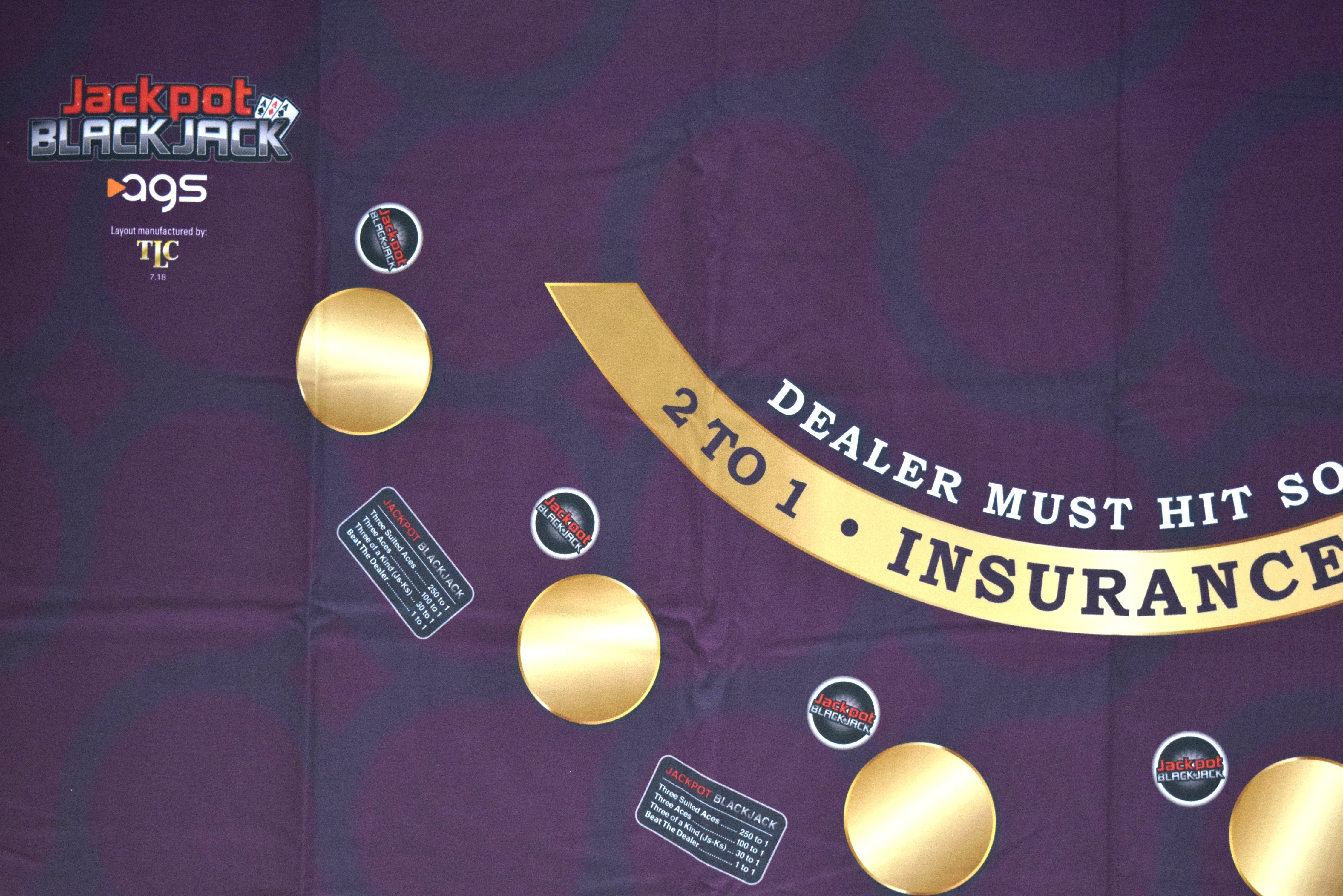 Golden Nugget Casino Las Vegas Nevada New Jackpot Blackjack Purple Layout