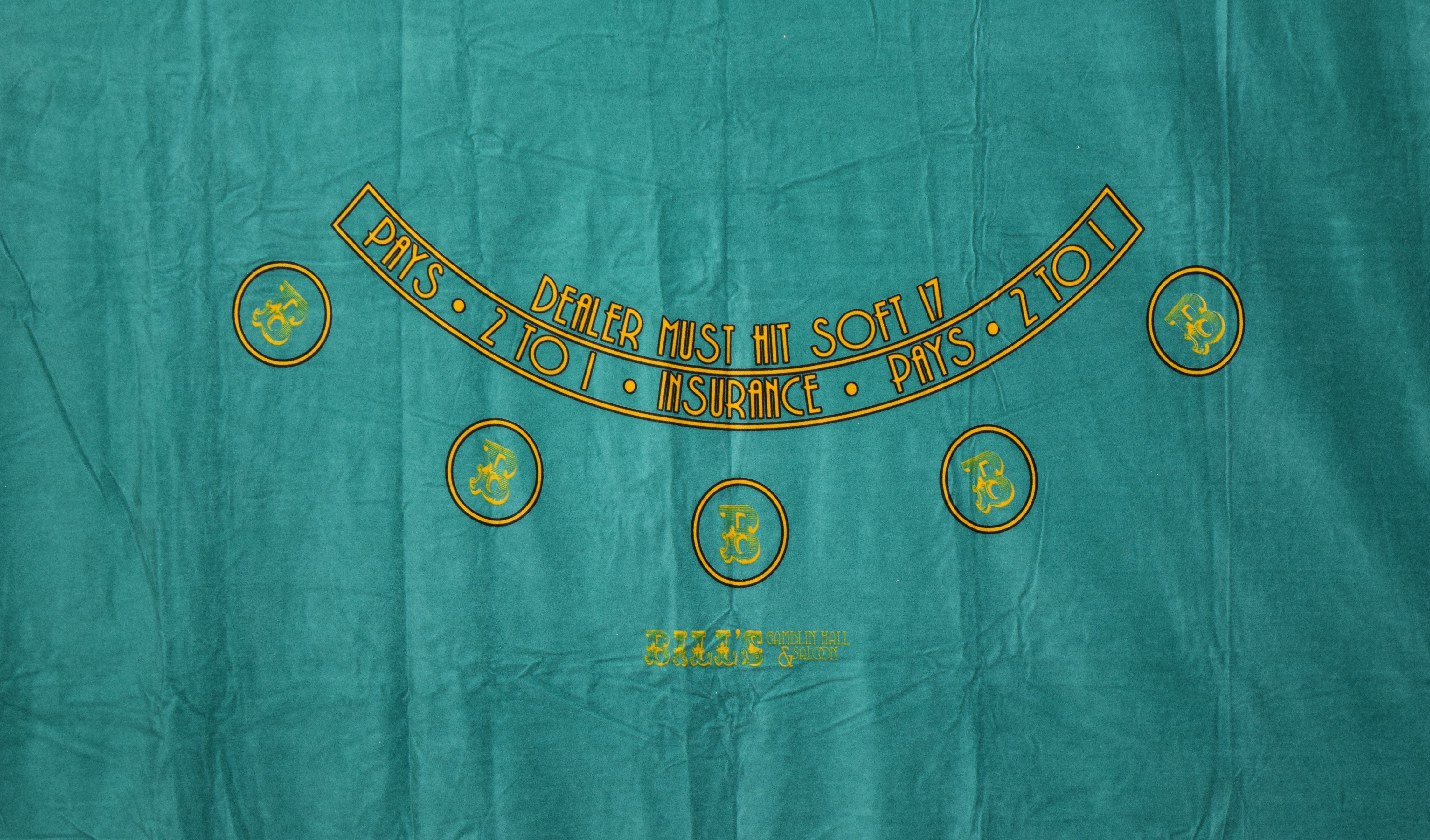 Bill's Gambling Saloon Las Vegas Nevada New Green Layout