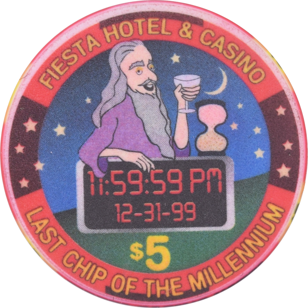 Fiesta Rancho Casino N. Las Vegas Nevada $5 Last Chip of Millennium Chip 1999