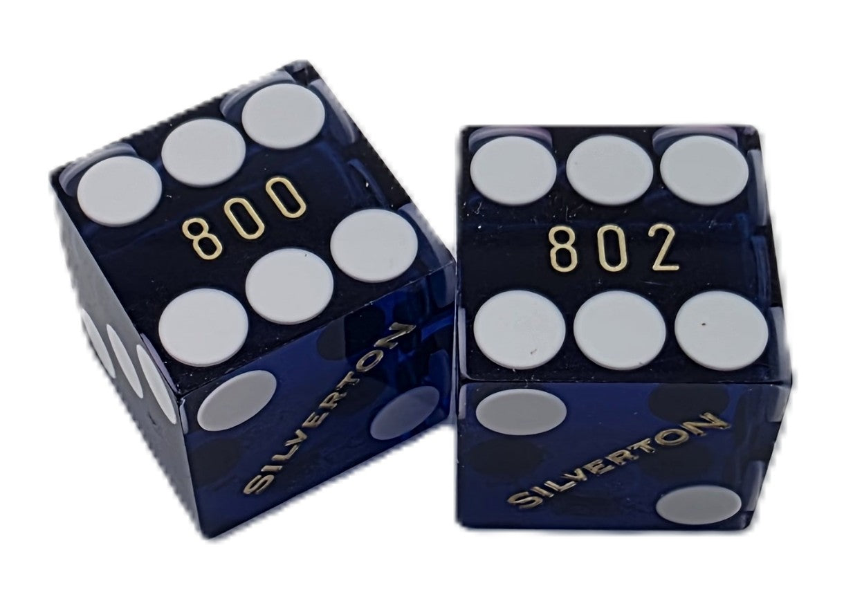 Silverton Casino Las Vegas Used Dice Pair Modern Logo