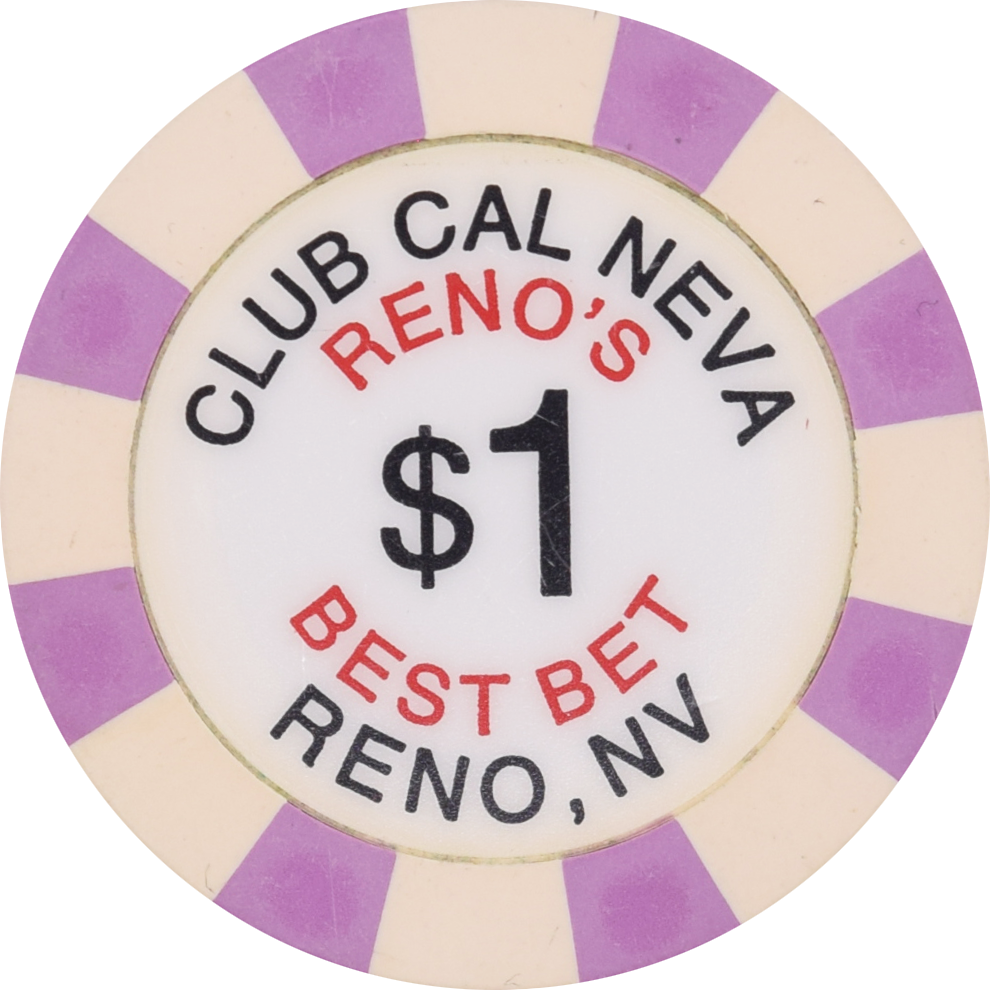 Club Cal-Neva Casino Reno Nevada $1 Chip 2003
