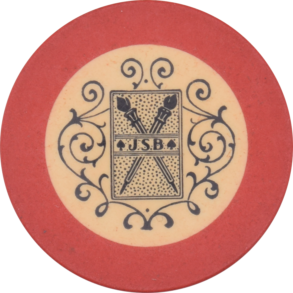 Arrowhead Inn (J.S.B) Illegal Casino Branch Hill Ohio Red C&S Chip