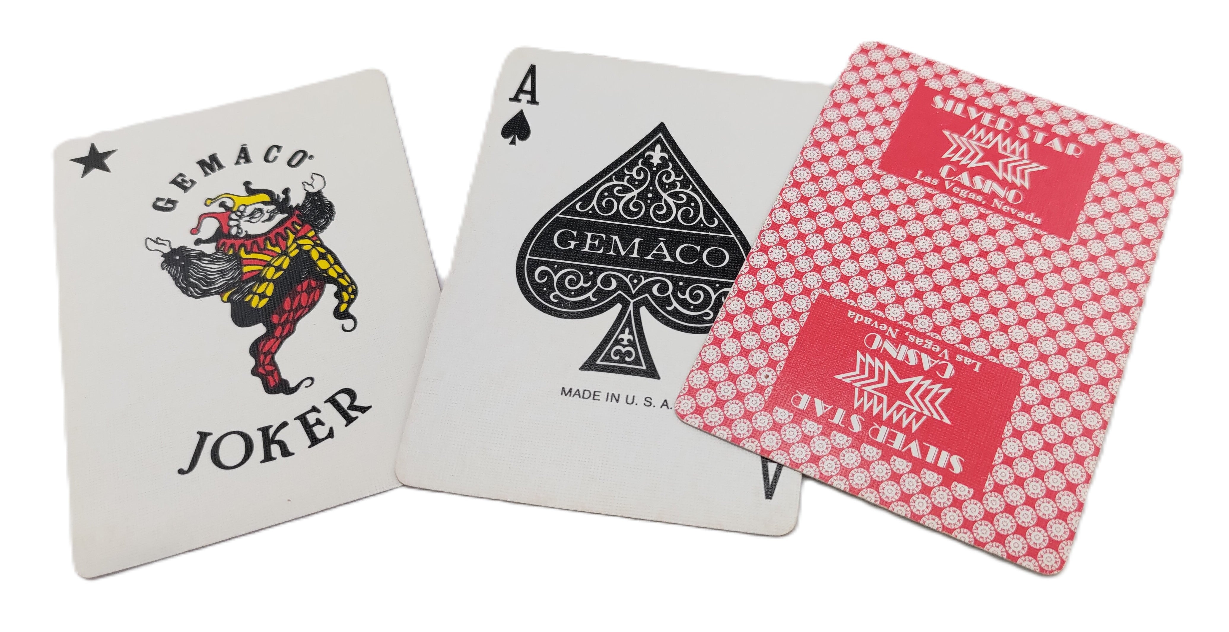 Silver Star Casino Las Vegas Playing Cards Used Red Deck