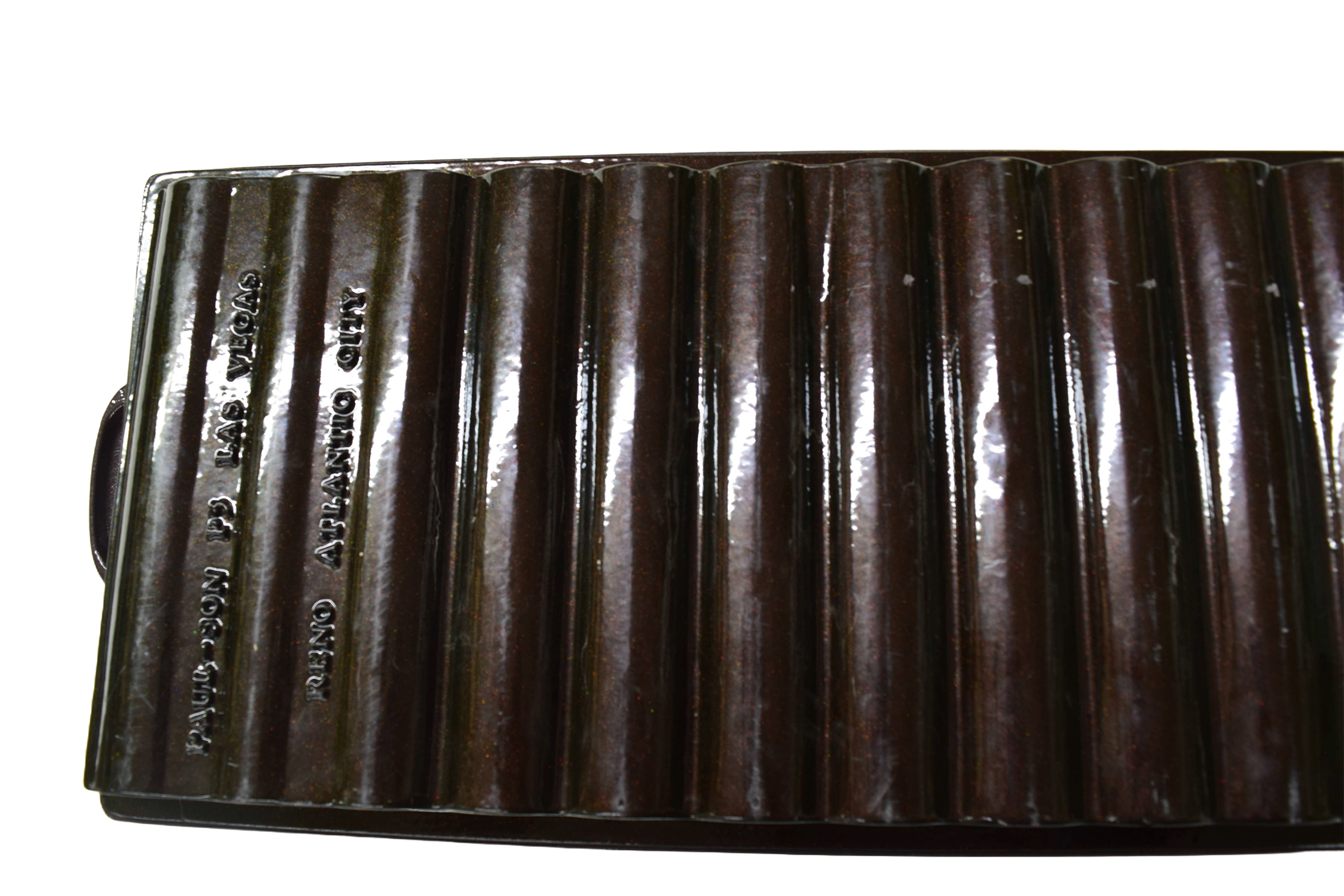Monte Carlo Casino Las Vegas Used Paul-son Metal Dealer Green/Brown Tray