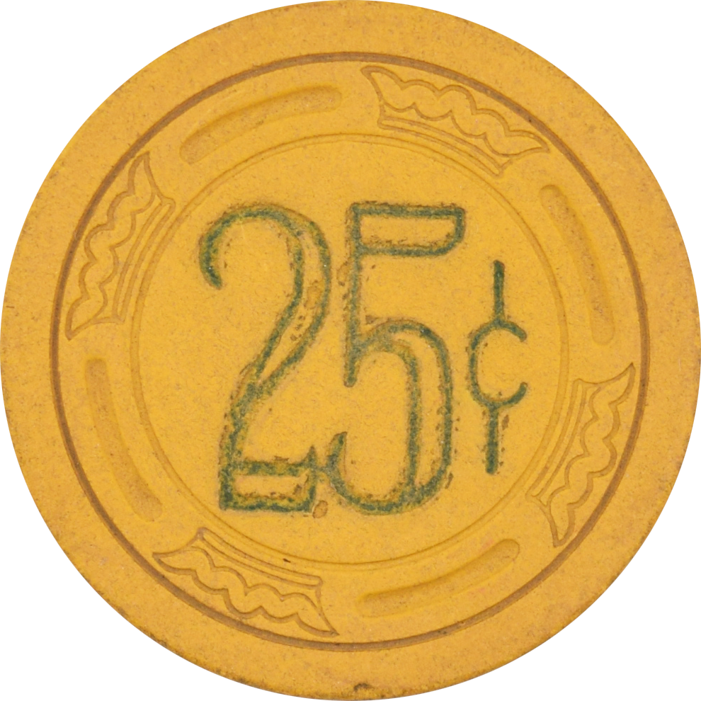 Bowery Club Casino Las Vegas Nevada 25 Cent Chip 1950