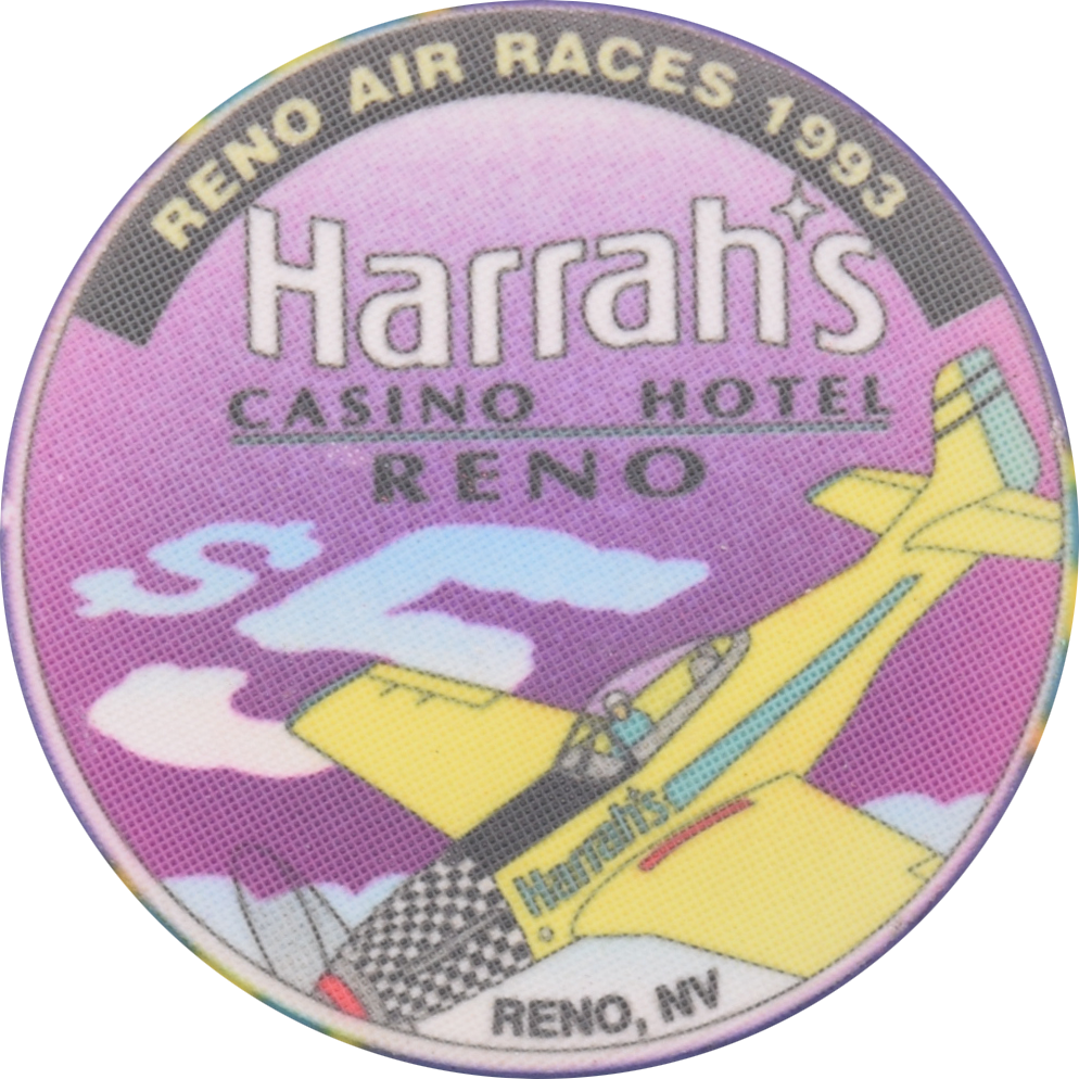 Harrah's Casino Reno Nevada $5 Reno Air Races Chip 1993