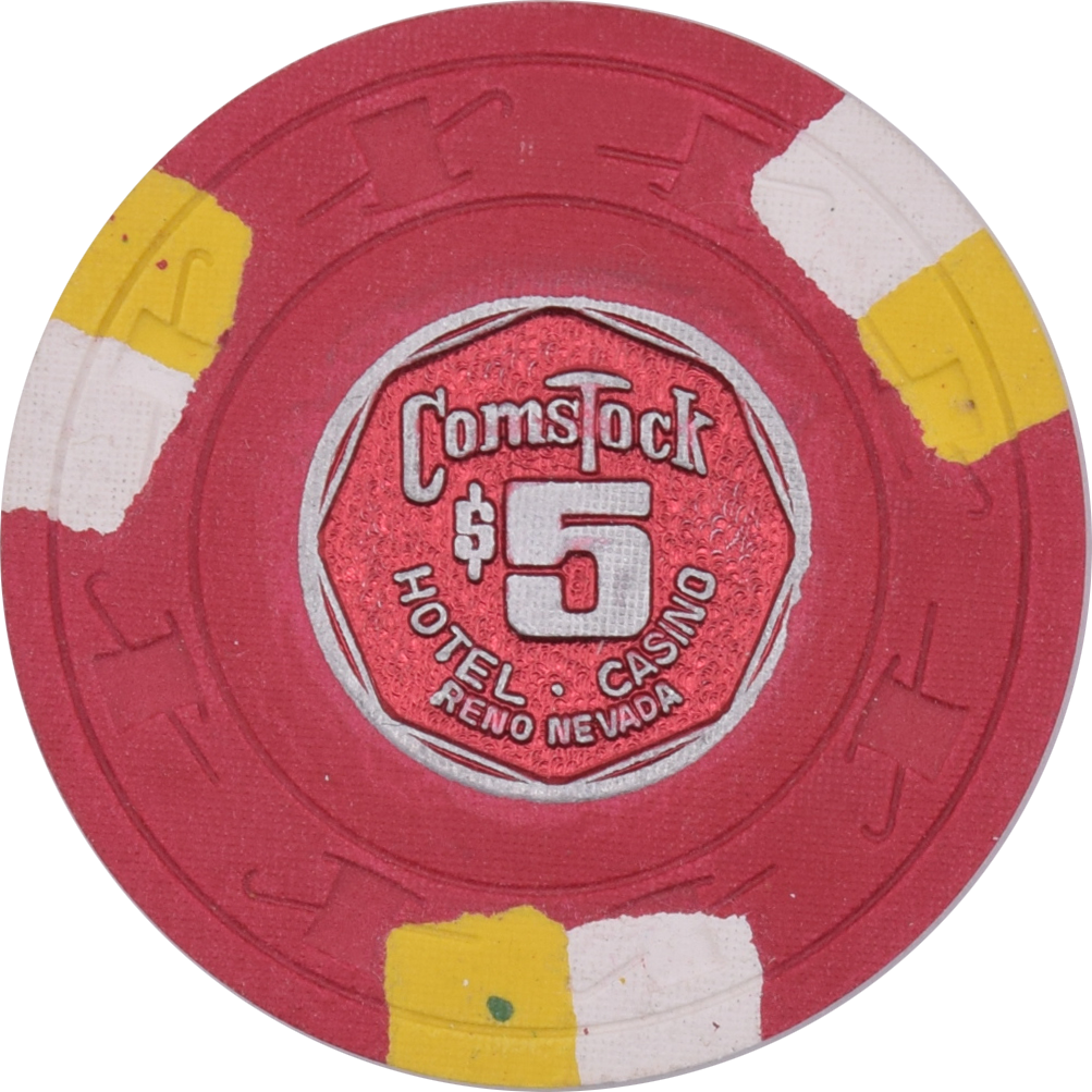 Comstock Casino Reno Nevada $5 Chip 1977