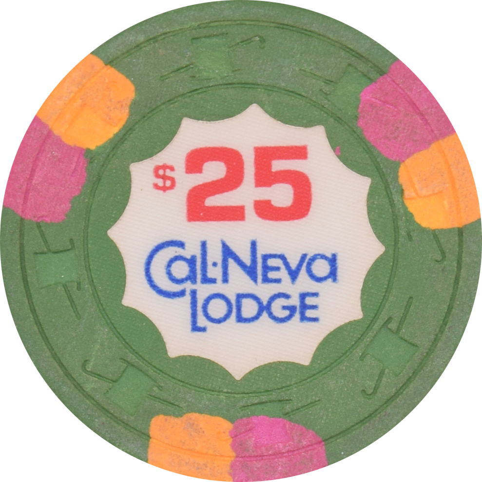 Cal-Neva Lodge Casino Lake Tahoe Nevada $25 Chip 1980s