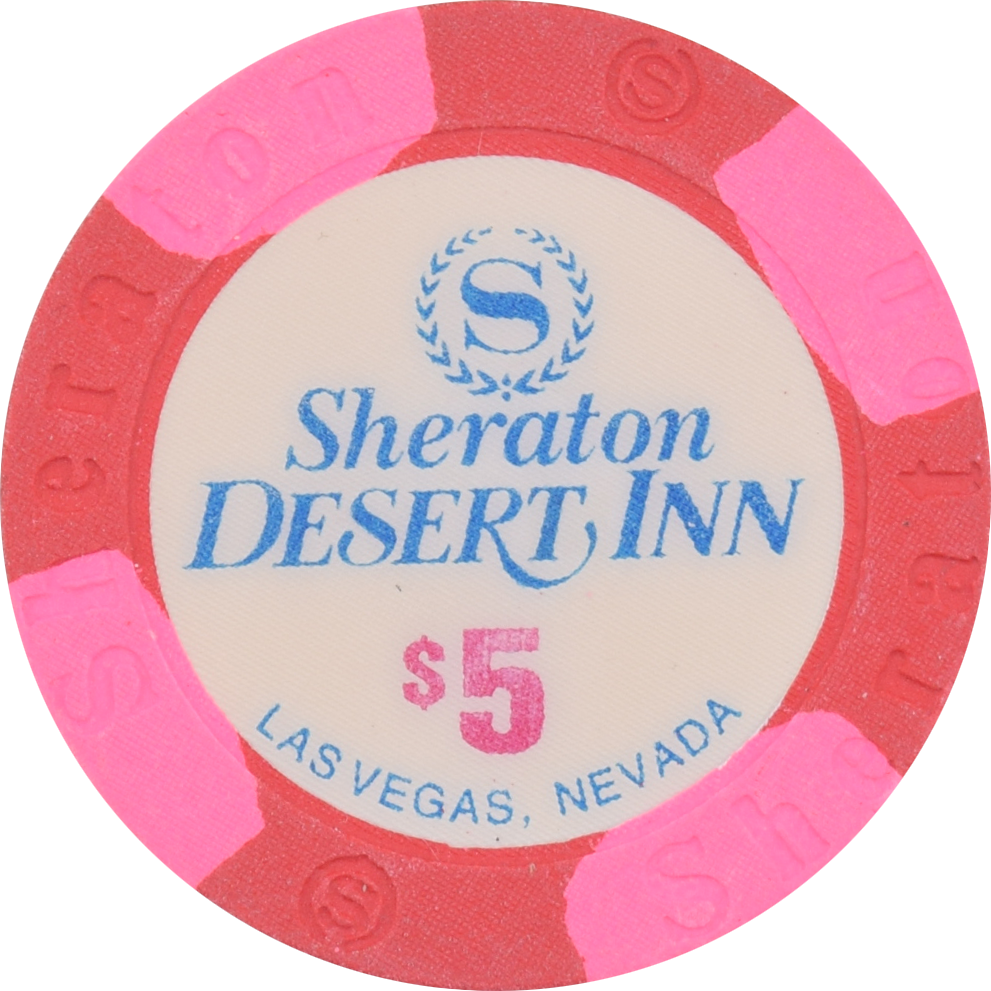 Sheraton Desert Inn Casino Las Vegas Nevada $5 House Mold Chip 1994